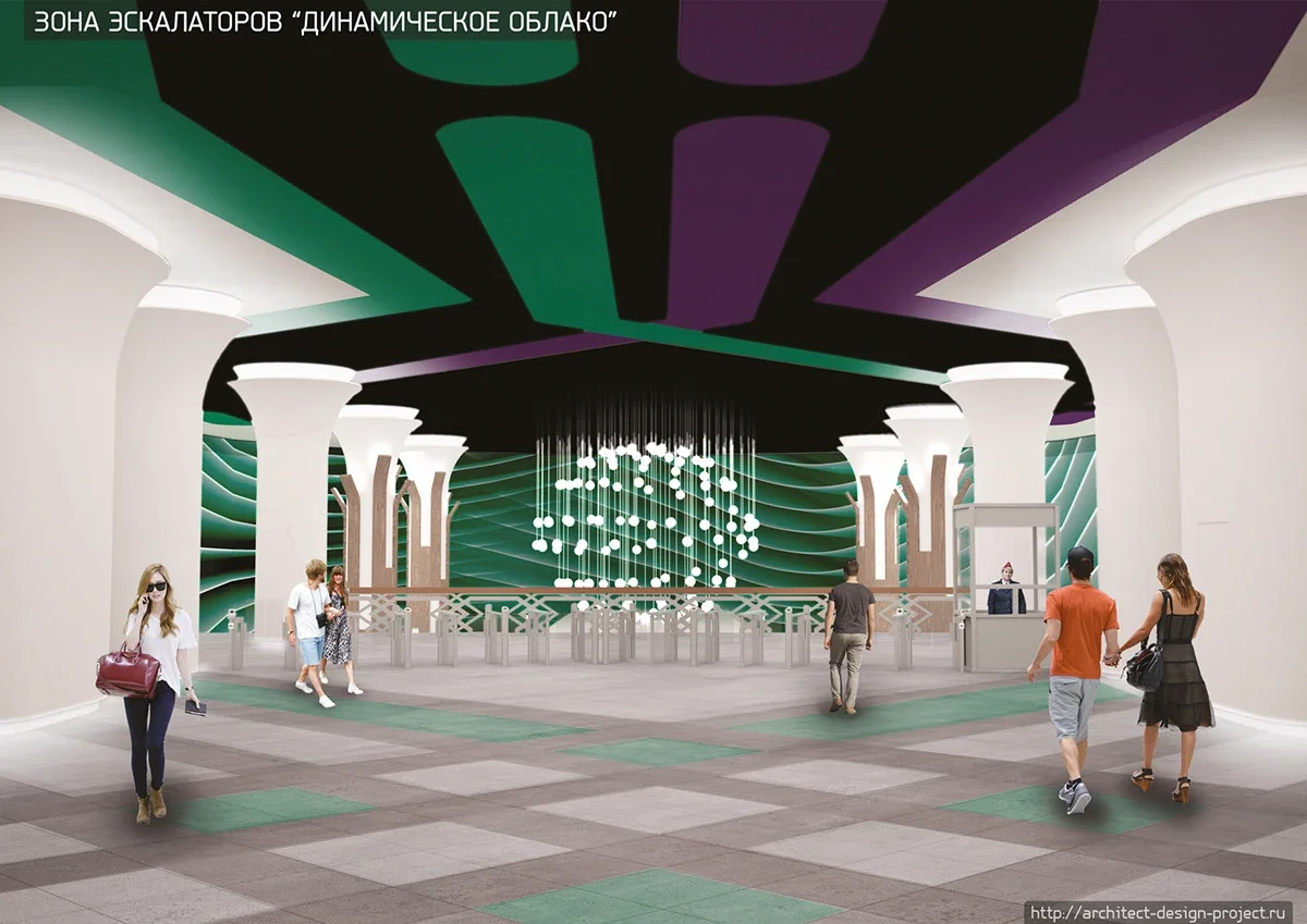 Futuristic Forest — Spatial design · Metro concept