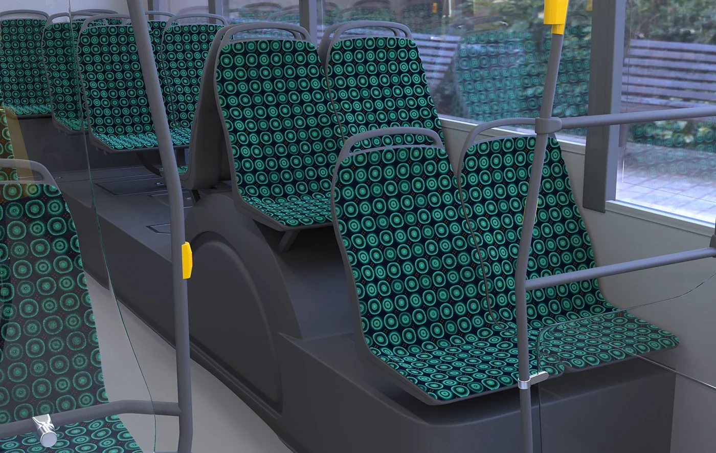 SIBECO — Textile design · Public transport